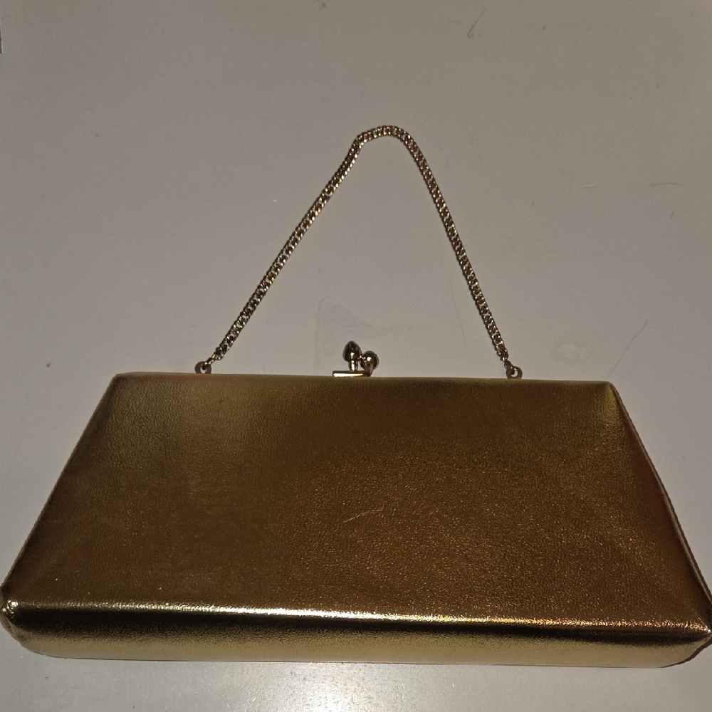 Vintage Harry Levine (HL USA) Gold Evening Clutch